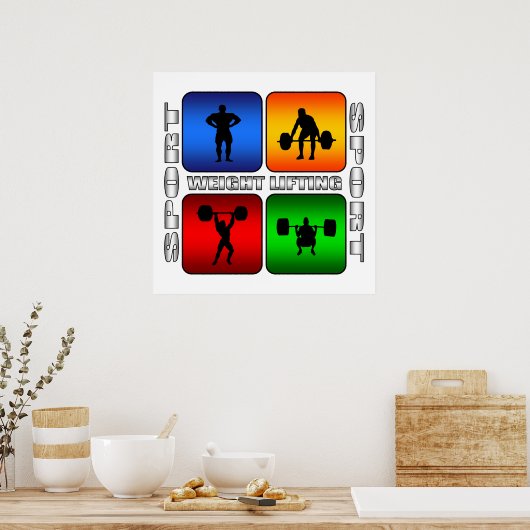 Poster Levage de poids spectaculaire (Cuisine)