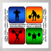 Poster Levage de poids spectaculaire (Devant)