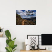 Poster "L'Évangile n'est que de bonnes nouvelles si elle (Bureau à domicile)