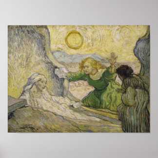 Poster Levée de Lazare (après Rembrandt) Van Gogh Fine