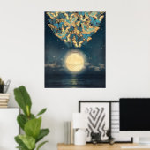 Poster Levée de Lune (Bureau à domicile)