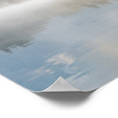 Poster Levée de soleil de Foggy au lac Bled (Coin)