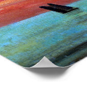 Poster Levée de soleil de Fujishima Takeji au-dessus de l (Coin)