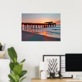 Poster Levée de soleil de l'île Tybee (Bureau à domicile)
