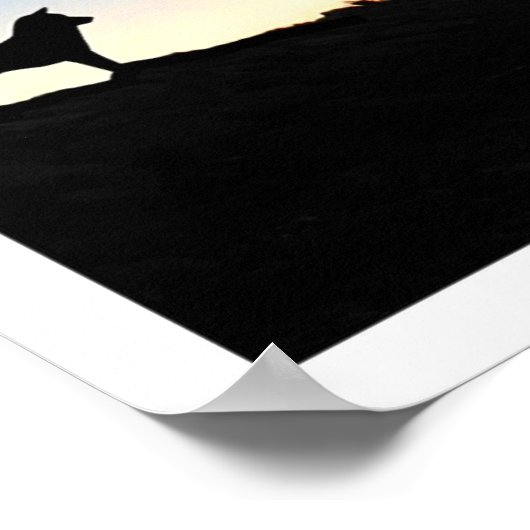 Poster Levée de soleil de Shiba (Coin)