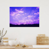 Poster Levée de soleil violette (Cuisine)