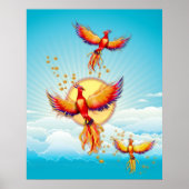 Poster Levée d'oiseaux Phoenix (Devant)