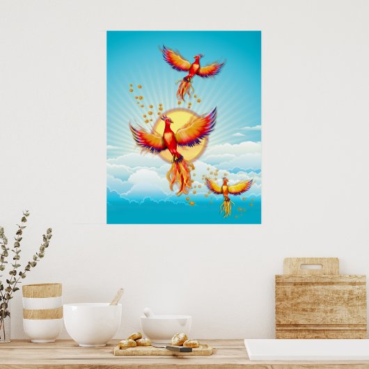 Poster Levée d'oiseaux Phoenix (Cuisine)
