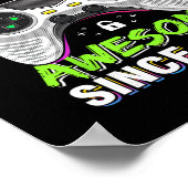 Poster Level 10 Unlocked Awesome Since 2015 10th Birthday (Coin)