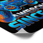 Poster Level 10 Unlocked Awesome Since 2016 10th Birthday (Coin)