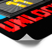 Poster Level 11 Unlocked Gamer 11th Birthday Gift Video G (Coin)