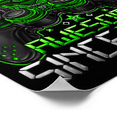 Poster Level 4 Unlocked 4 Year Old Boys 4th Birthday Boy (Coin)