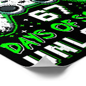 Poster Level 67 Days Of School Unlocked Boys 67th Day Of  (Coin)