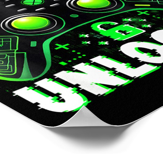 Poster Level 67 Days Of School Unlocked Gamer Video Funny (Coin)