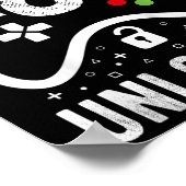 Poster Level 8 Unlocked Video Game 8th Birthday Gift  (Coin)