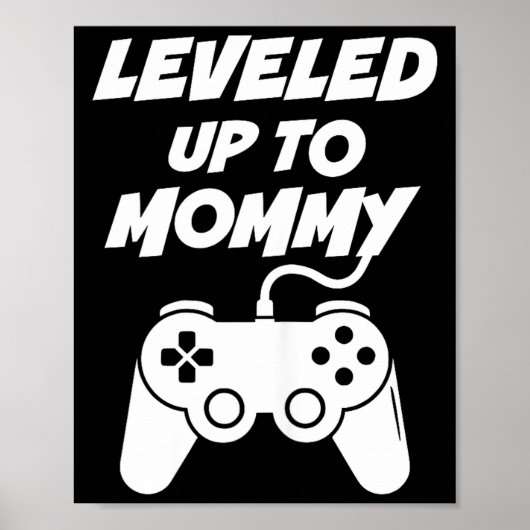 Poster Leveled Up To Mommy  (Devant)