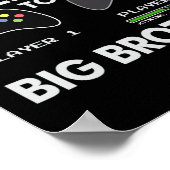 Poster Leveling Up To Big Brother Shirt - Video Game Play (Coin)