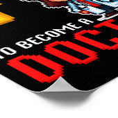 Poster Levelup Doctor Ck To School Funny Gamer Girls (Coin)