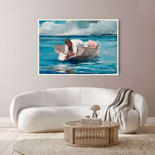 Poster L'Éventail d'eau par Winslow Homer