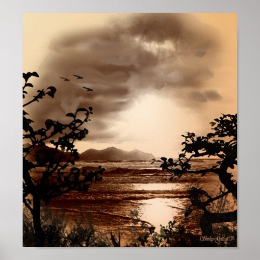 Poster lever-coucher du soleil (Devant)