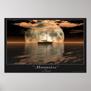 Poster Lever de la lune