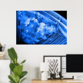 Poster Lever de la lune bleue (Bureau à domicile)