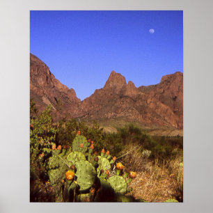 Poster Lever de la lune de Chisos