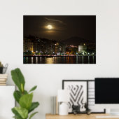 Poster Lever de la super lune (Bureau à domicile)