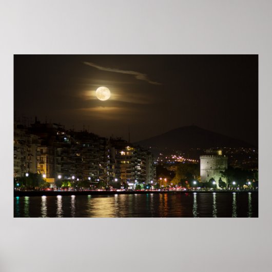 Poster Lever de la super lune (Devant)