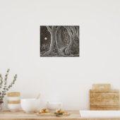 Poster Lever de lune à la croisée des chemins (Cuisine)