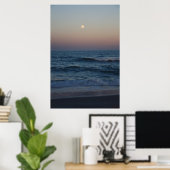 Poster Lever de lune au-dessus de l'océan #4705 (Bureau à domicile)