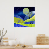 Poster Lever de lune de printemps (Cuisine)