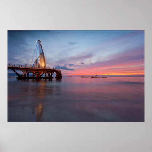 Poster Lever De Lune Et Coucher Du Soleil (Devant)