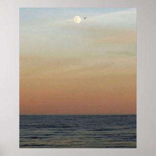 Poster Lever de lune sur les Outer Banks