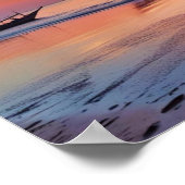 Poster Lever de soleil à Al Wakrah Beach - Qatar (Coin)