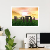 Poster Lever de soleil à Avalon (Bureau à domicile)