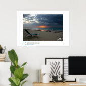 Poster Lever de soleil à Elbow Beach, Bermudes (Bureau à domicile)