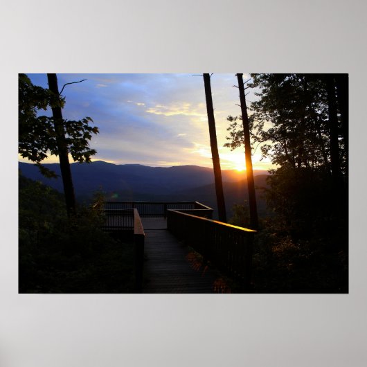 Poster Lever de soleil à Fort Mountain State Park, GA (Devant)