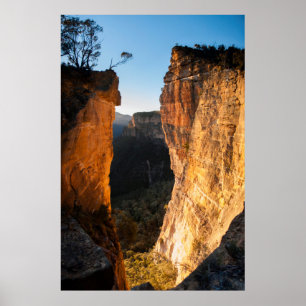 Poster Lever de soleil à Hanging Rock, Blue Mountains, Au