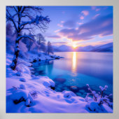 Poster Lever de soleil à travers un pays des merveilles n (Devant)