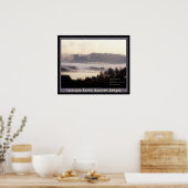 Poster lever de soleil brumeux Columbia River Rainier Ore (Cuisine)