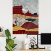 Poster Lever de soleil dans le désert (Bureau à domicile)