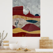 Poster Lever de soleil dans le désert (Cuisine)