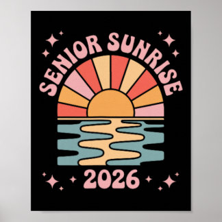 Poster Lever de soleil des seniors vintage 2026 des senio