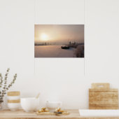Poster Lever de soleil d'hiver sur l'affiche Pays-Bas (Cuisine)
