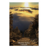 Poster Lever De Soleil D'Or Au-Dessus Des Nuages (Devant)