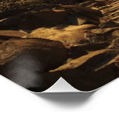 Poster Lever De Soleil D'Or Au-Dessus Des Nuages (Coin)