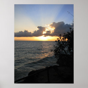 Poster Lever de soleil du Lac Malawi