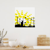 Poster lever de soleil dystopique (Cuisine)