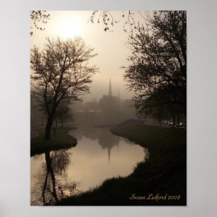 Poster Lever de soleil flou d'été, Susan Ledford 2008